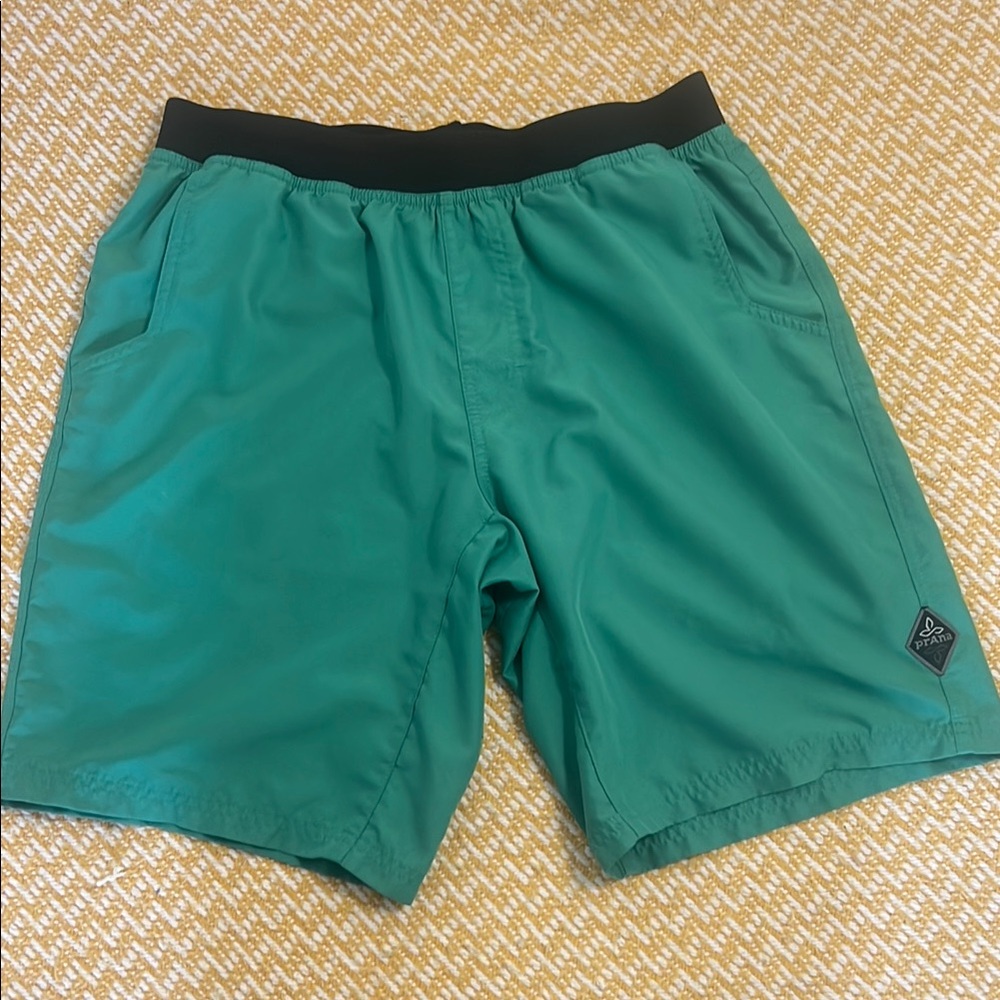 Prana Green Athletic Shorts
